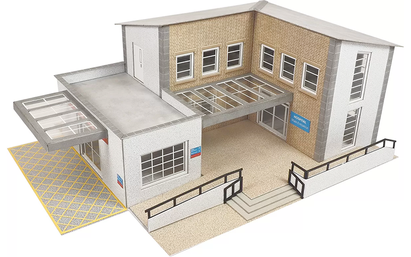 Metcalfe PO362 Municipal Building OO/HO Scale