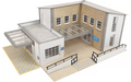Metcalfe PO362 Municipal Building OO/HO Scale