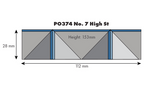Metcalfe PO374 No. 7 High Street Low Relief Shop Front OO/HO Scale