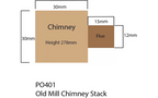 Metcalfe PO401 Old Mill Chimney Stack OO/HO Scale