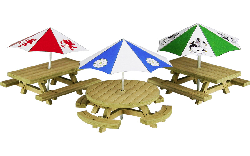 Metcalfe PO510 Picnic Tables OO/HO Scale