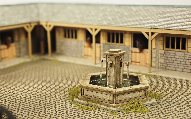 Metcalfe PO522 Stone Fountain OO/HO Scale