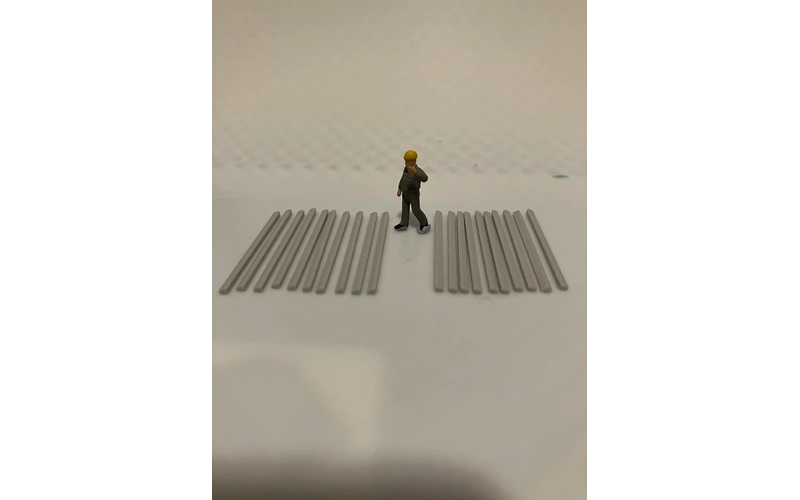 Panther Precision Models Semi Mountable Kerb Straight (Qty 20) HO Scale
