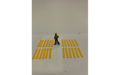 Panther Precision Models Yellow Carpark Wheel Stops (Qty 24) HO Scale