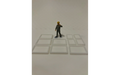 Panther Precision Models White Mixed Set Station Fence Sign Board (Qty 10) HO Scale