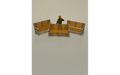 Panther Precision Models Brown Station Seat Type 1 (Qty 3) HO Scale
