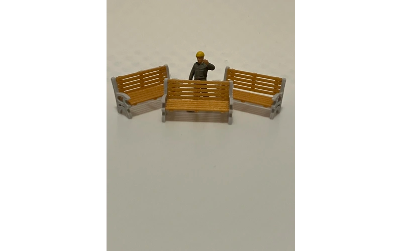 Panther Precision Models Brown Station Seat Type 1 (Qty 3) HO Scale