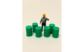 Panther Precision Models Green Single Colour 200 Ltr Drum (Qty 6) HO Scale