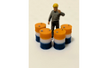 Panther Precision Models Blue White Orange Tri Colour 200 Ltr Drum (Qty 4) HO Scale