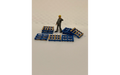 Panther Precision Models Blue Chep Pallet (Qty 8) HO Scale