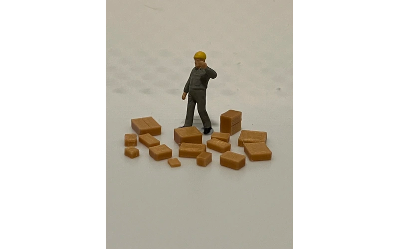 Panther Precision Models Brown Large Cardboard Boxes (Qty 15) HO Scale