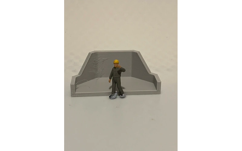 Panther Precision Models Control Cabinet Retaining Wall (Small) HO Scale