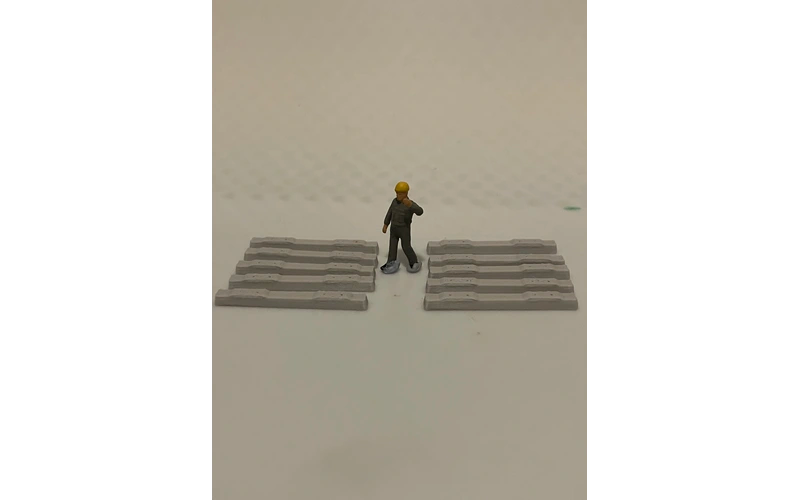 Panther Precision Models Concrete Track Sleepers (Qty 10) HO Scale