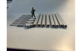 Panther Precision Models Cable Trunking Small (28 Pieces) HO Scale