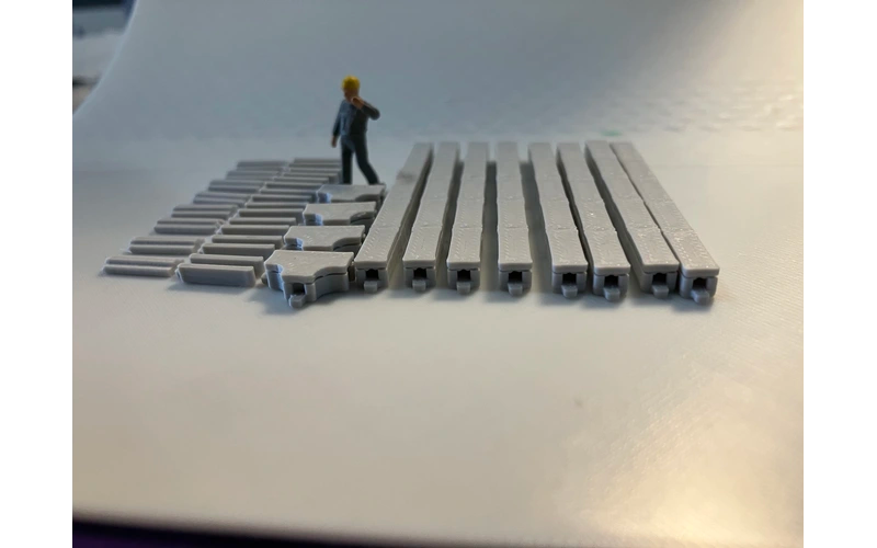 Panther Precision Models Cable Trunking Small (28 Pieces) HO Scale
