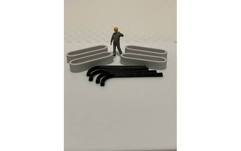 Panther Precision Models Water Trough Type 1 (Qty 4) HO Scale