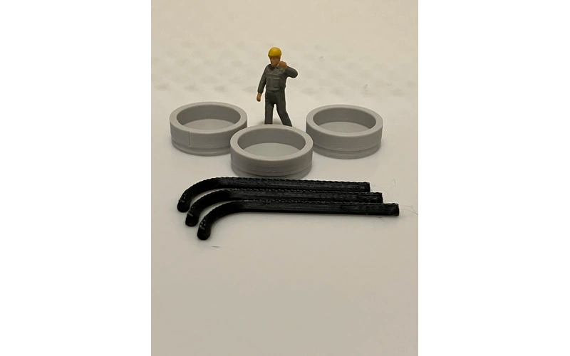Panther Precision Models Water Trough Type 2 (Qty 3) HO Scale