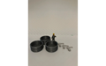 Panther Precision Models Silver Corrugated Water Trough Small Empty Set (6 Pieces) HO Scale