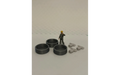 Panther Precision Models Silver Corrugated Water Trough  Small Low Height Empty Set (6 Pieces) HO Scale