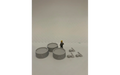 Panther Precision Models Grey Corrugated Water Trough Small Full Set (6 Pieces) HO Scale