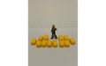 Panther Precision Models Yellow Small Straw Bale (Qty 12) HO Scale