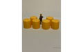 Panther Precision Models Yellow 4x4 Round Hay Bale (Qty 6) HO Scale