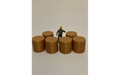 Panther Precision Models Gold 4x4 Round Hay Bale (Qty 6) HO Scale
