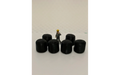 Panther Precision Models Black 4x4 Wrapped Round Hay Bale (Qty 6) HO Scale