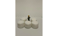 Panther Precision Models White 5x4 Wrapped Round Hay Bale (Qty 5) HO Scale