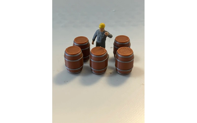 Panther Precision Models Wine Barrel (QTY 5) HO Scale