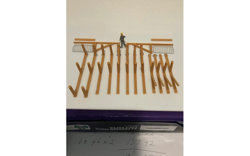 Panther Precision Models Barbed Wire Timber Fence and Gate Set (Pieces 18) (83.5M) HO Scale
