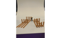 Panther Precision Models Barbed Wire Timber Fence Extension Set (QTY 8) (48M) HO Scale