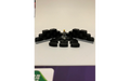Panther Precision Models Black Kepple Block Retaining Wall Set (Qty 28) HO Scale