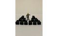 Panther Precision Models Black Kepple Block Retaining Wall Ends Set (Qty 12) HO Scale