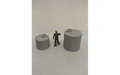 Panther Precision Models Grey 2,000 L & 5,000 L Corrugated Iron Tank (2 Pieces) HO Scale