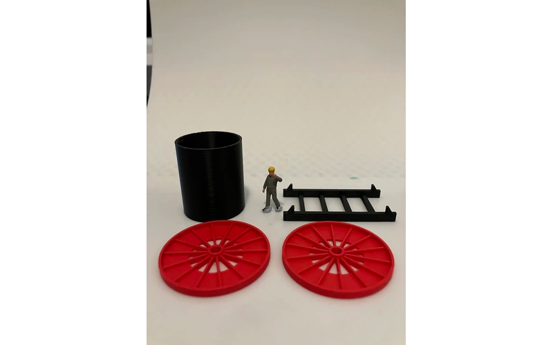Panther Precision Models Large Cable Drum (5 Pieces) HO Scale