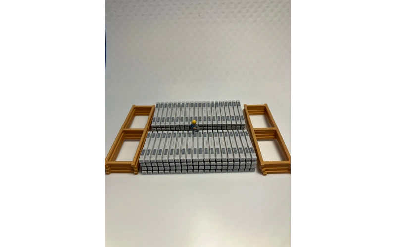 AURORA PPM Concrete 2 x Sleeper Loads or Track Stacks with billets HO Scale