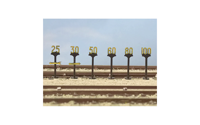 Peco Model Scene 5050 Speed Restriction Signs BR OO/HO Scale