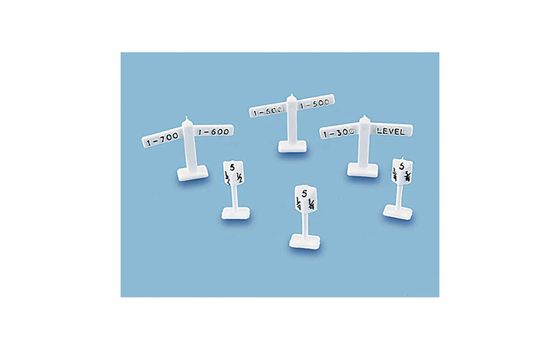 Peco Model Scene 5051 Level Signs and Mile Posts OO/HO Scale