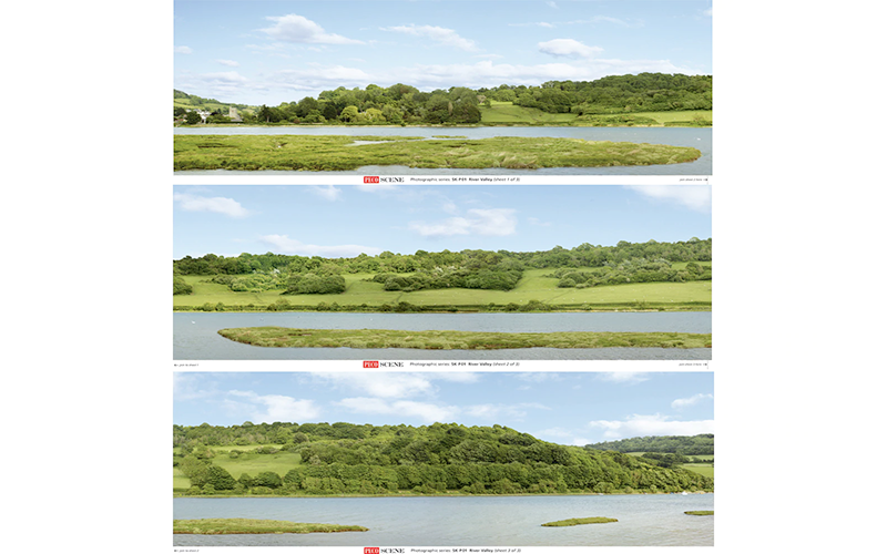 Peco SKP-01 River Valley Photographic Backscene