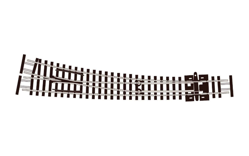 Peco Streamline SL-E386F Curved Turnout Large Radius Right Hand Code 55 N Scale