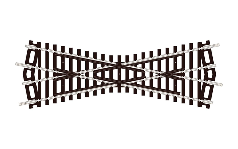 Peco Setrack ST-250 Medium Crossing Code 100 OO/HO Scale