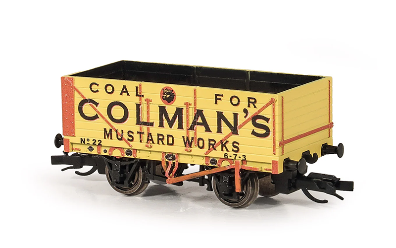 Peco Quality Line Wagons TTR-7006P 7 Plank Open Wagon Colman's Mustard TT Scale