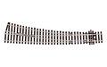 Peco Streamline SL-E186 Right Hand Curved Turnout Large Radius Code 75 HO/OO Scale