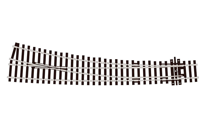 Peco Streamline SL-E186 Right Hand Curved Turnout Large Radius Code 75 HO/OO Scale