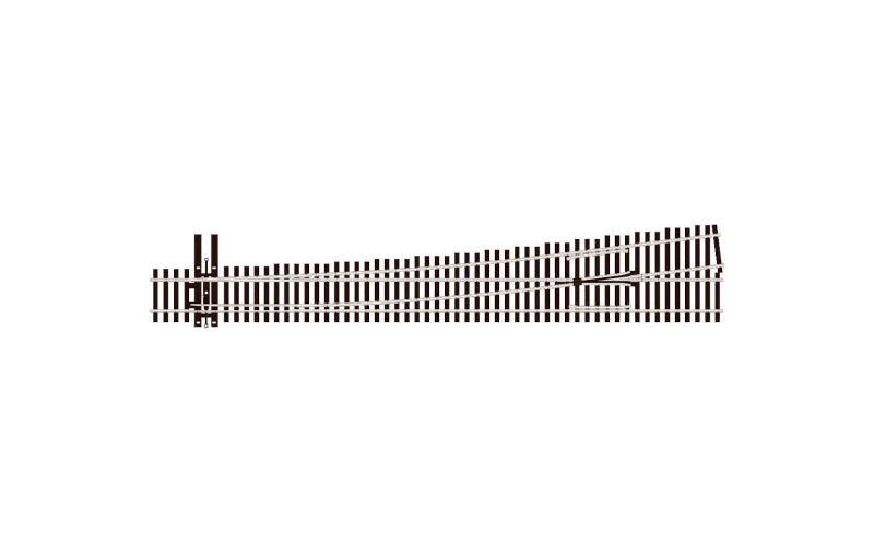 Peco Streamline SL-U8382 Left Hand Turnout 8th Radius Code 83 OO/HO Scale