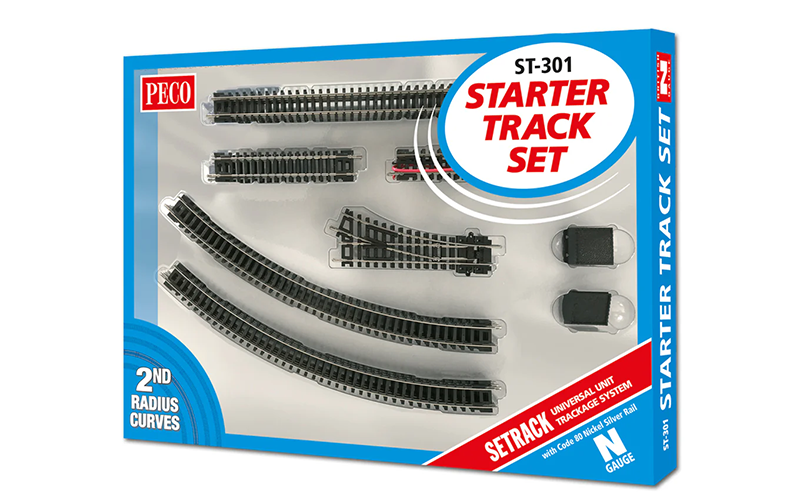 Peco Setrack ST-301 Starter Track Set 2nt Radius Code 80 N Scale