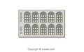 Proses W-003 Laser-Cut Doors Windows Structures HO/OO Scale