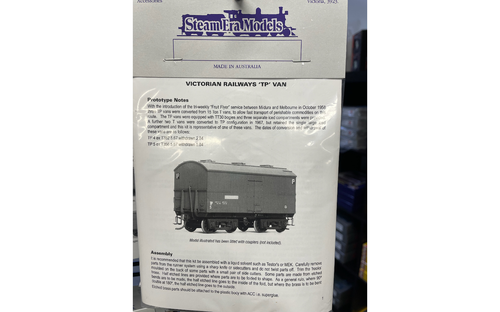 Steam Era Models R11 TP Bogie Iced Van Kit HO Scale