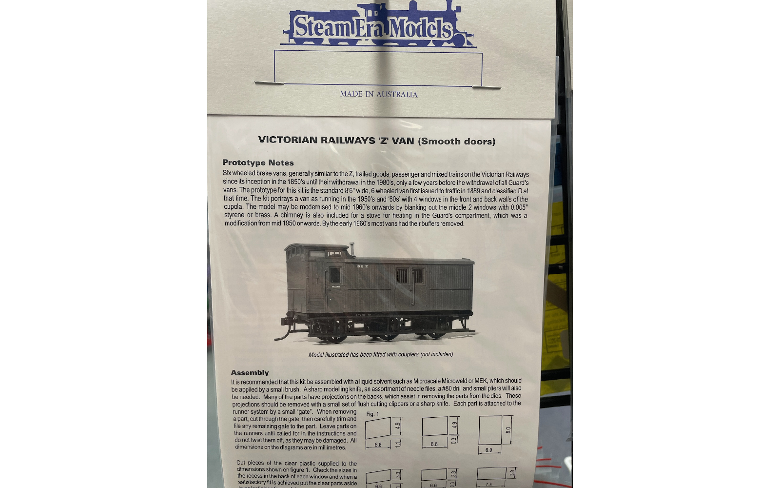 Steam Era Models R18 Z Six Wheel Guard's Van Kit HO Scale
